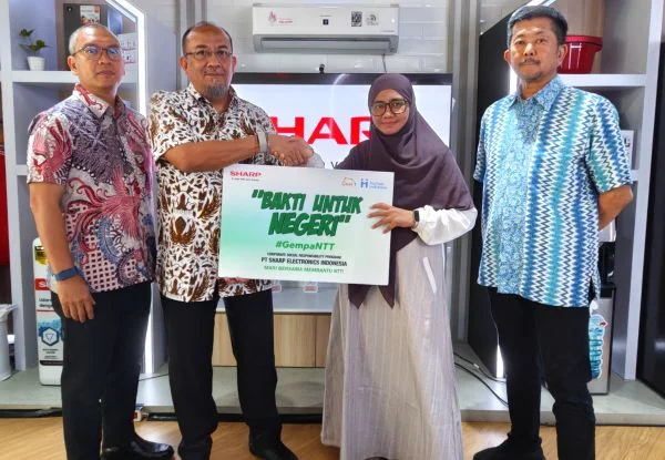 Wujud Kepedulian, Sharp Indonesia Turun Tangan Bantu Warga Terdampak Gempa NTT (Foto : Dok Sharp Indonesia)