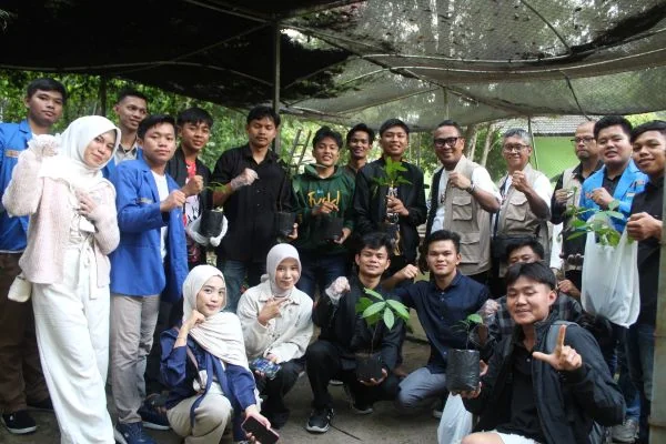 Kolaborasi PMII dan Dinas Kehutanan Perkuat Gerakan Pelestarian Lingkungan di Sumsel (Foto: Dishut Sumsel)