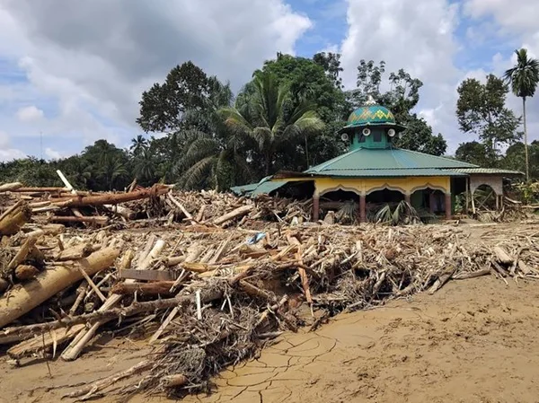 Kondisi Tapanuli Selatan, Sumatra Utara pasca banjir dan tanah longsor (Dok : Int).
