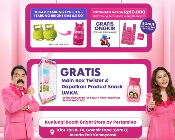 Pertamina Patra Niaga Ramaikan Jakarta Fair 2026, Hadirkan Booth Bright Store dan Promo Bright Gas 
(Foto : Pertamina Patra Niaga)