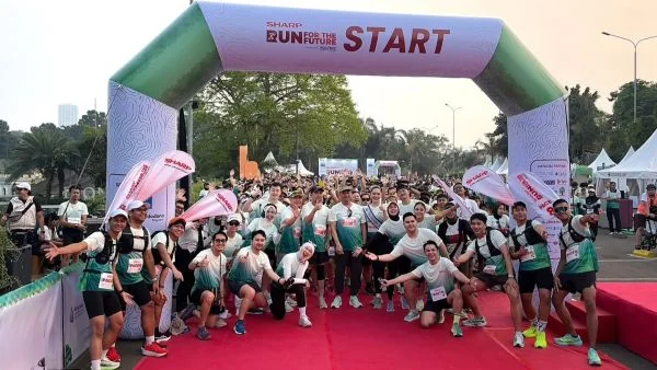 56 Tahun di Indonesia, Sharp Sukses Satukan Ratusan Peserta di Event Run for the Future (Foto : Dok Sharp)