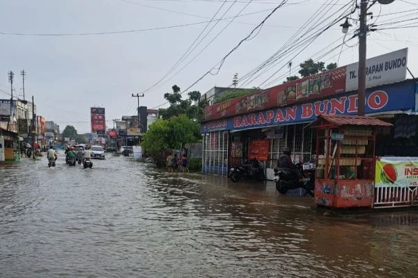 Ilustrasi banjir di Riau (Dok : Ist).
