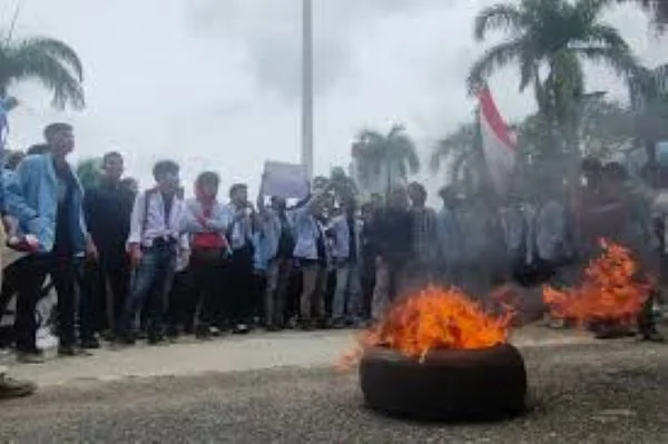 Ilustrasi mahasiswa UIN Raden Fatah gelar aksi demo