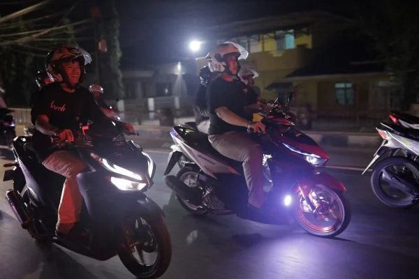 Astra Motor Sumsel Ajak Komunitas Kupas Tuntas New Honda Vario Evo 160 Sambil Night Ride (Foto : Dok Astra Motor Sumsel)