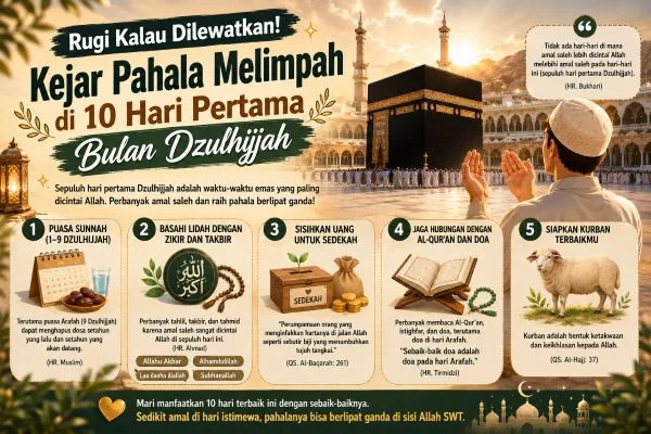 Mengapa 10 Hari Pertama Dzulhijjah Sangat Istimewa? Ini Penjelasan dan Dalilnya (Foto : Chat Gpt)