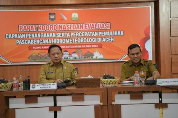 Permintaan Meningkat, Wagub Dek Fadh Minta Tambahan Kuota Semen untuk Provinsi Aceh ke Mendagri dan Danantara (Foto : Dok Pemprov Aceh)