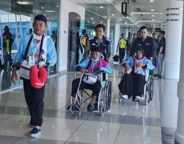 Bandara Internasional SMB II Berangkatkan 441 Calon Jemaah Haji Antara Bangka Belitung (Foto: Bandara Internasional SMB 2 Palembang)