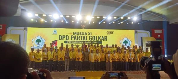 Buka Musda XI Golkar Sumsel, Bahlil Lahadalia Tekankan Konsolidasi dan Target Kursi Legislatif (Foto: Ist)