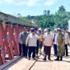 Bobby Nasution Dampingi Presiden Prabowo Tinjau Jembatan Garoga Tapsel