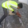 Marak Aksi Rayap Besi, Pekanbaru Ganti Penutup Trotoar dari Besi dengan Material Semen