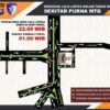 Polresta Pekanbaru Tutup Sejumlah Jalan Utama pada Malam Tahun Baru 2026
