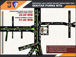 Polresta Pekanbaru Tutup Sejumlah Jalan Utama pada Malam Tahun Baru 2026