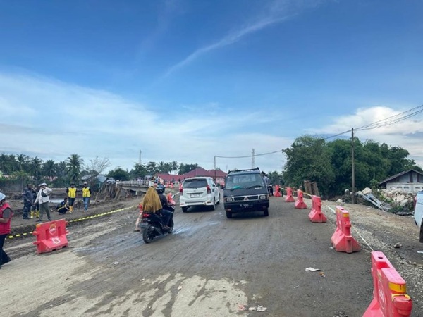 Akses Lintas Timur Aceh Pulih, Jembatan Krueng Meureudu Resmi Dibuka Lagi