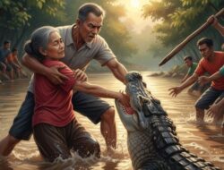 Buaya Terkam Nenek 65 Tahun di Inhil, Korban Alami Patah Tulang