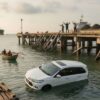 Trestle Pelabuhan KITB Siak Roboh, Mobil Avanza Tercebur ke Laut