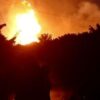 Pipa Gas Bocor di Inhil Meledak, Warga Panik dan Jalur Lintas Timur Ditutup