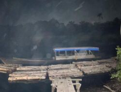 Pembalakan Liar di Sungai Nibung Terbongkar, Tiga Pelaku Diamankan