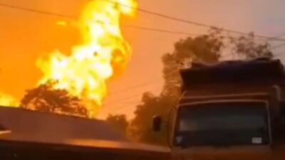 10 Orang Terluka Akibat Insiden Pipa Gas Bocor dan Terbakar di Inhil