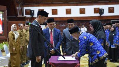 201 Kepala Sekolah Dilantik, Sekda Aceh Ingatkan Ancaman Anak Putus Sekolah