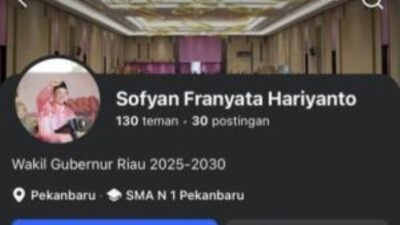 Waspada Penipuan Digital, Akun Facebook Catut Nama Plt Gubernur Riau