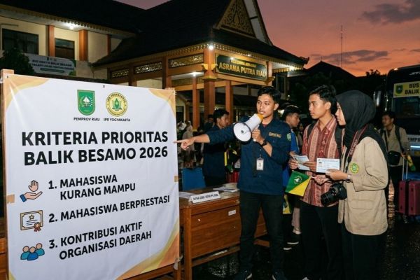 Mudik Gratis Pemprov Riau, HKI Yogyakarta Tetapkan Tiga Syarat Prioritas Peserta