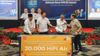 Indosat Gandeng REI Sumsel, Perluas Jaringan HiFi Air di Kompleks Perumahan