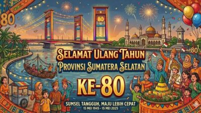 HUT Sumsel ke-80, Begini Sejarah Panjang Provinsi Sumatera Selatan