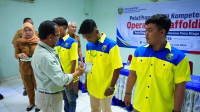 Kilang Plaju dan Disnakertrans Cetak Generasi Siap Kerja Lewat Pelatihan dan Sertifikasi Operator Scaffolding