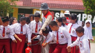 Hari Anak Nasional, Pertagas Latih Kesiapsiagaan dan Tanggap Bencana Siswa SDN 71 Prabumulih