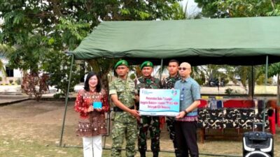 Perkuat Sinergi dengan TNI, Bank Sumsel Babel Serahkan 624 Buku Tabungan ke Prajurit Yonif TP 893/KBK