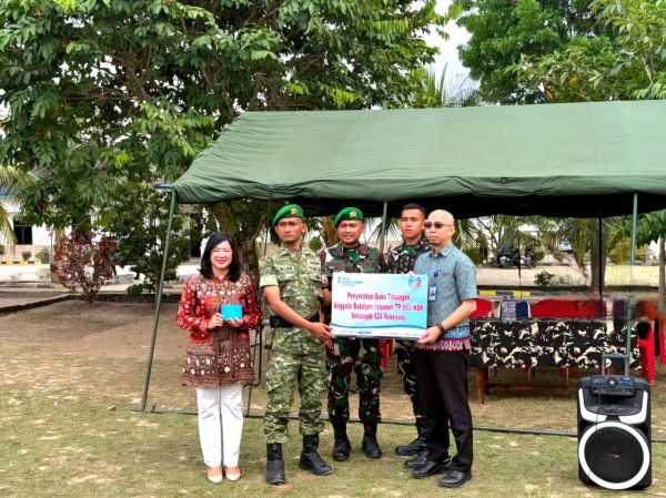 Perkuat Sinergi dengan TNI, Bank Sumsel Babel Serahkan 624 Buku Tabungan ke Prajurit Yonif TP 893/KBK