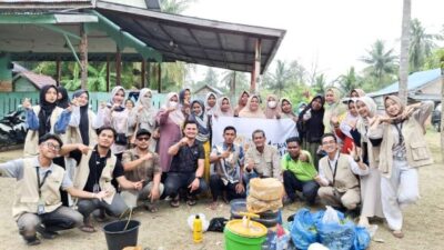 DLHK, Bank Sampah Induk, dan KKN UIN Sunan Kalijaga Edukasi Desa Alue Mangki Kelola Sampah Organik