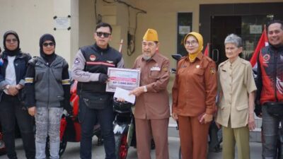 Yamaha MAXI Convoy Kemerdekaan, Salurkan Donasi untuk Veteran di Palembang