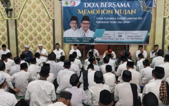 Ikhtiar Hadapi Kemarau dan Karhutla, Paguyuban Sinar Mas Sumsel dan Ponpes Aulia Cendekia Gelar Doa Bersama Memohon Hujan