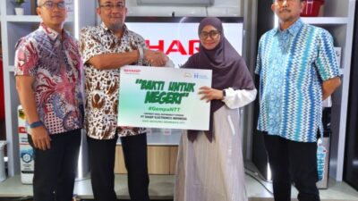 Wujud Kepedulian, Sharp Indonesia Turun Tangan Bantu Warga Terdampak Gempa NTT