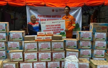 Perkuat Penanganan Kebakaran Lahan, Kilang Plaju Pasok Logistik untuk Satgas Karhutla BPBD Sumsel