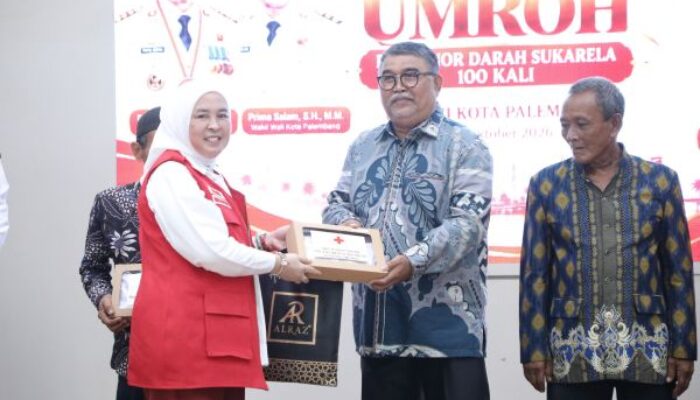 Luar Biasa! Telah Donor Darah Lebih dari 100 Kali, 4 Warga Palembang Diberangkatkan Umrah